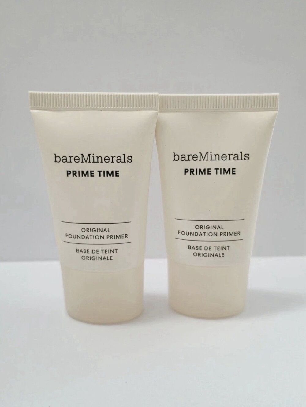 NEW Bare Minerals Prime Time Original Foundation Primer .5 fl oz Set of 2